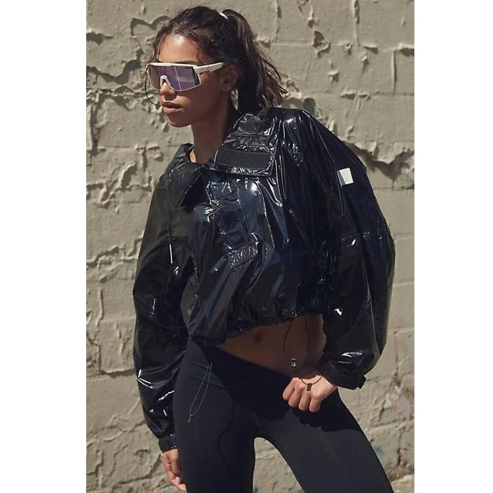 NWT Fp Movement by Free People Dew Drop Packable Rain Jacket MEDIUM
